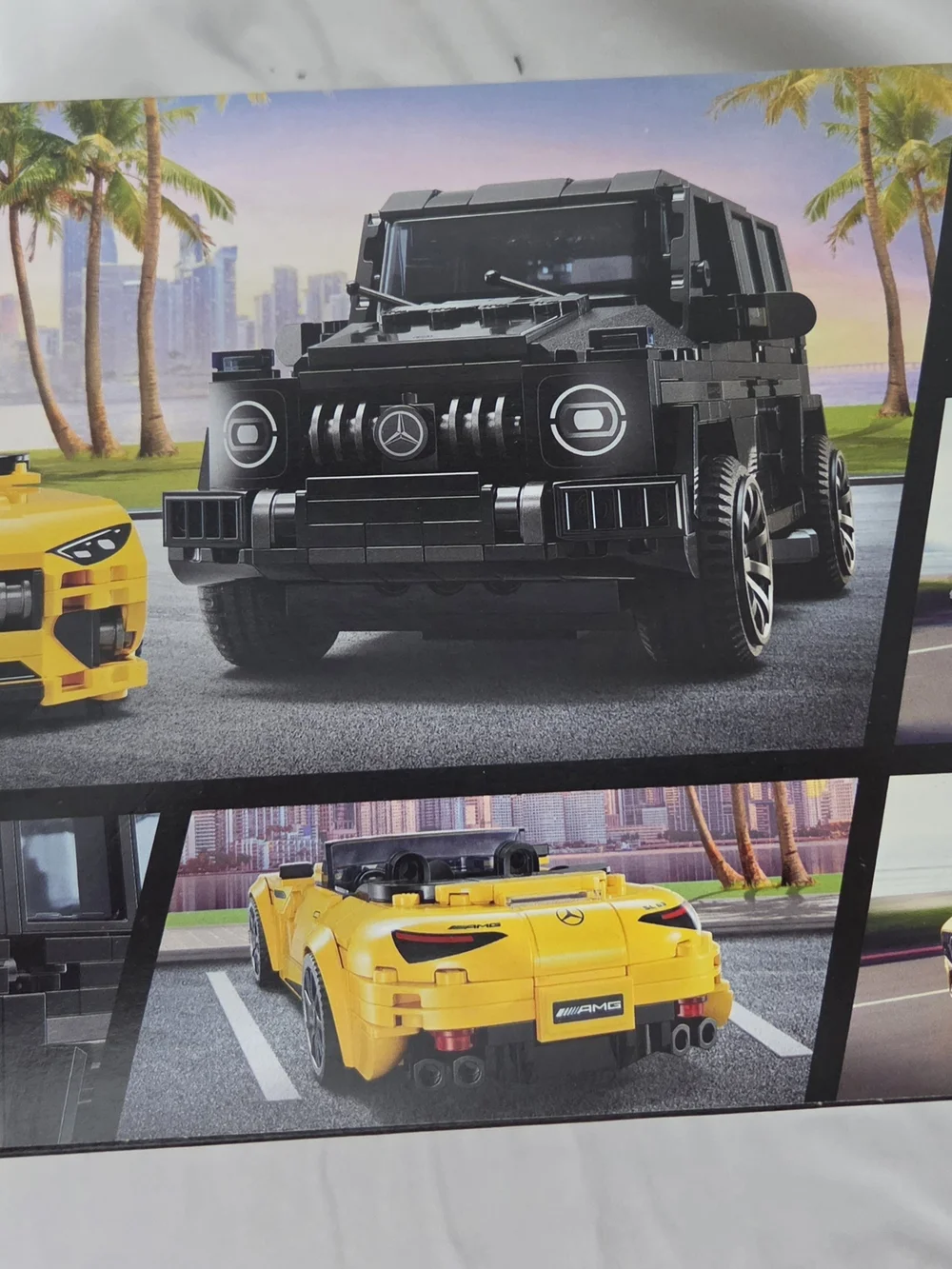 Lego Speed Champions Black SUV & Yellow Sports Convertible